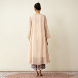 Suvarna Chanderi Kurta Set - Milky White