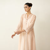 Suvarna Chanderi Kurta Set - Milky White