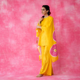 Champakali Statement Modal Palazzo Set - Haldi