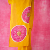 Champakali Statement Modal Palazzo Set - Haldi