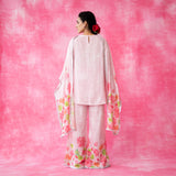 Chameli Statement Modal Palazzo Set - Cloudy Pink