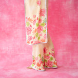 Chameli Statement Modal Palazzo Set - Butter Yellow