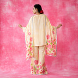 Chameli Statement Modal Palazzo Set - Butter Yellow
