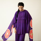 Champakali Statement Modal Palazzo Set - Violet