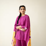 Champakali Statement Modal Palazzo Set - Very Berry