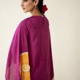 Champakali Statement Modal Palazzo Set - Very Berry