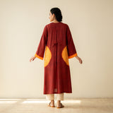 Pitaara Hand Embroidered Modal Kurta - True Red