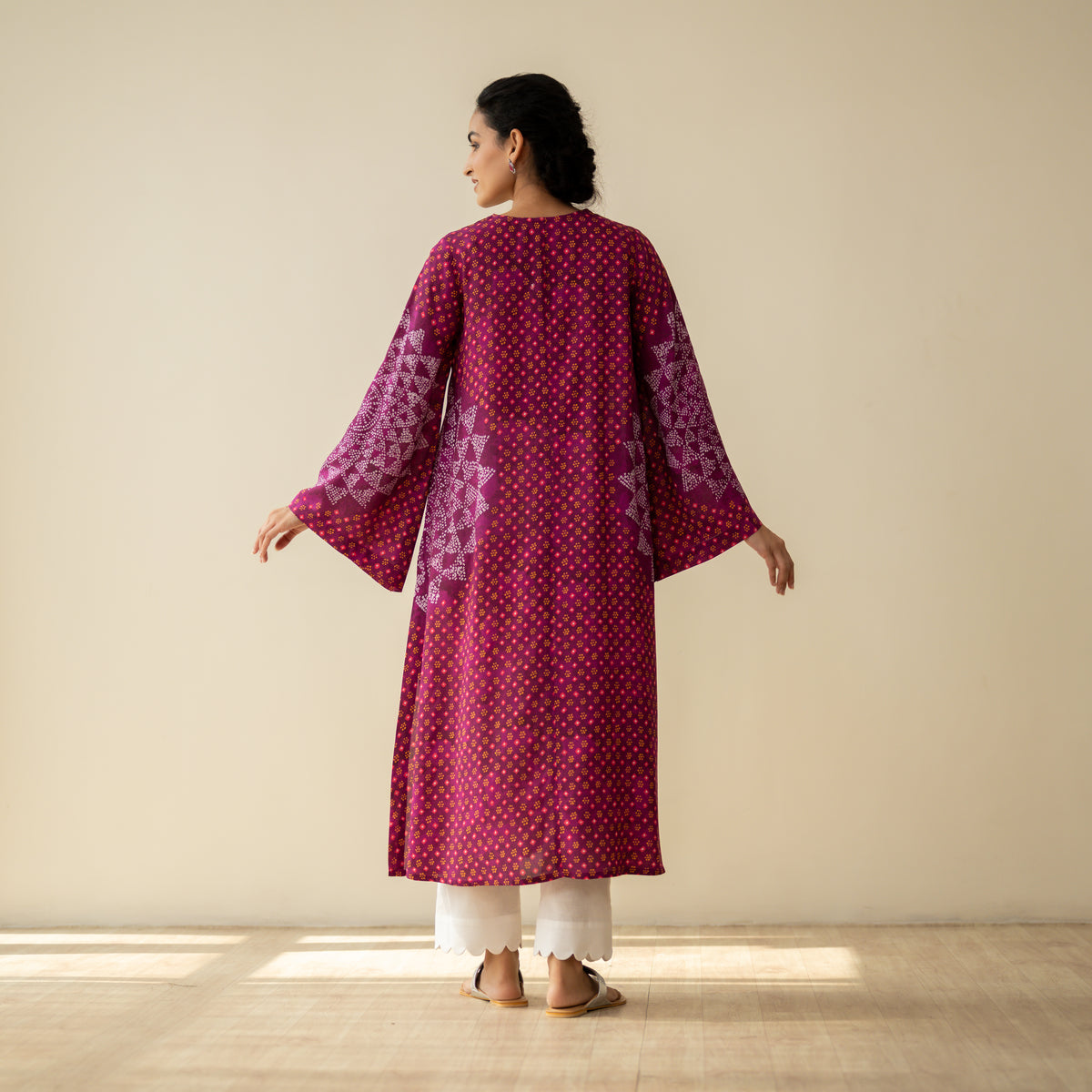Kritika Statement Modal Kurta - Berry Red