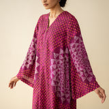 Kritika Statement Modal Kurta - Berry Red