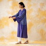 Kritika Statement Modal Kurta - Ink Blue