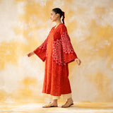 Kritika Statement Modal Kurta - Tomato Red