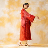 Kritika Statement Modal Kurta - Tomato Red