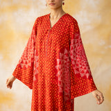 Kritika Statement Modal Kurta - Tomato Red
