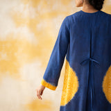 Pitaara Hand Embroidered Modal Kurta - Royal Blue