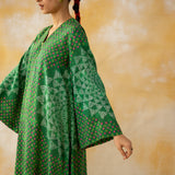 Kritika Statement Modal Kurta - Kaccha Green
