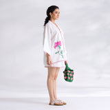 Petals on Cloud Embroidered Co-ord Set - Pink