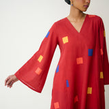 Ludo Pure Slub Cotton Kurta Set - Red