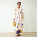 Ludo Pure Slub Cotton Kurta Set - Butter White