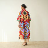 Maheeka Slub Cotton Kurta - Ocean Blue