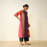Earth Slub Cotton Kurta - Multicolour