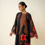 June Slub Cotton Coord Set - Black