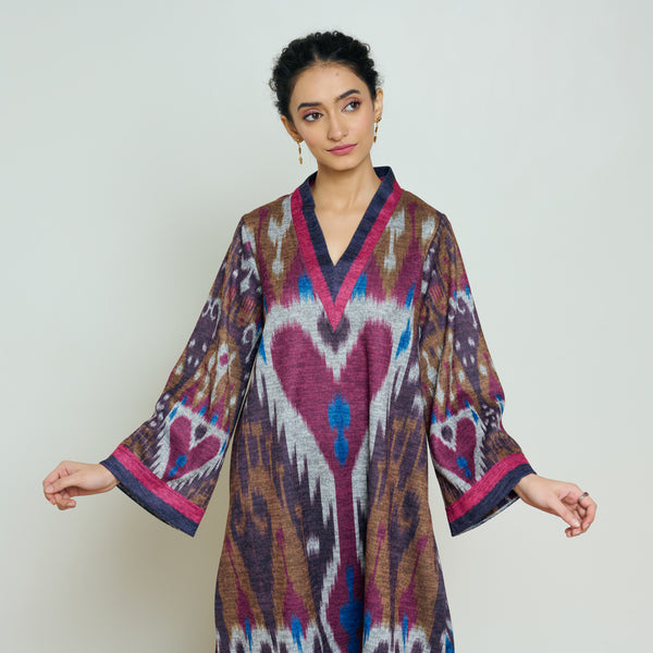 Wild Heart Woollen Kurta - Multicolour
