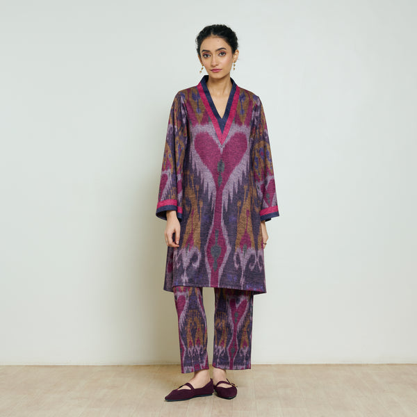 Wild Heart Woollen Coord Set - Multicolour