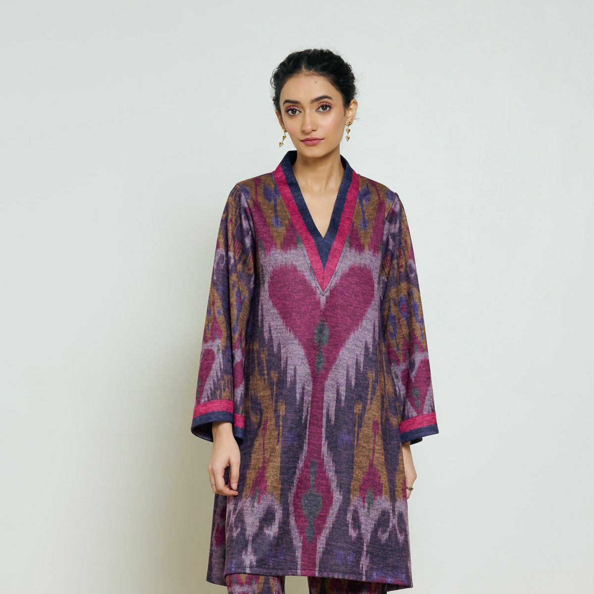 Wild Heart Woollen Kurta - Multicolour
