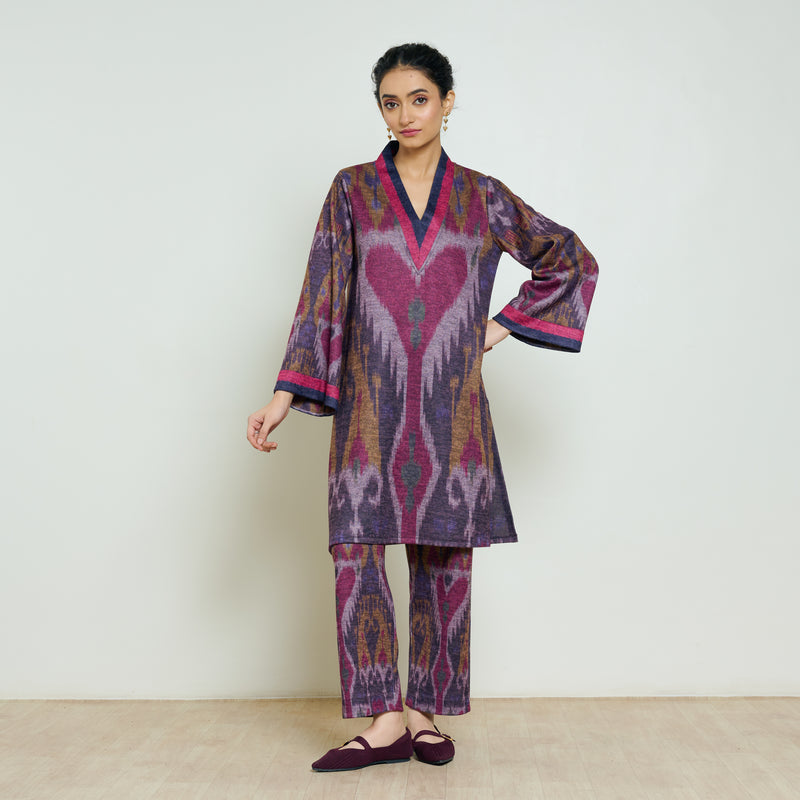Wild Heart Woollen Kurta - Multicolour