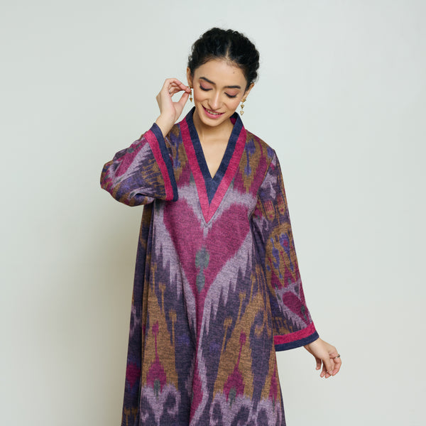 Wild Heart Woollen Kurta - Multicolour
