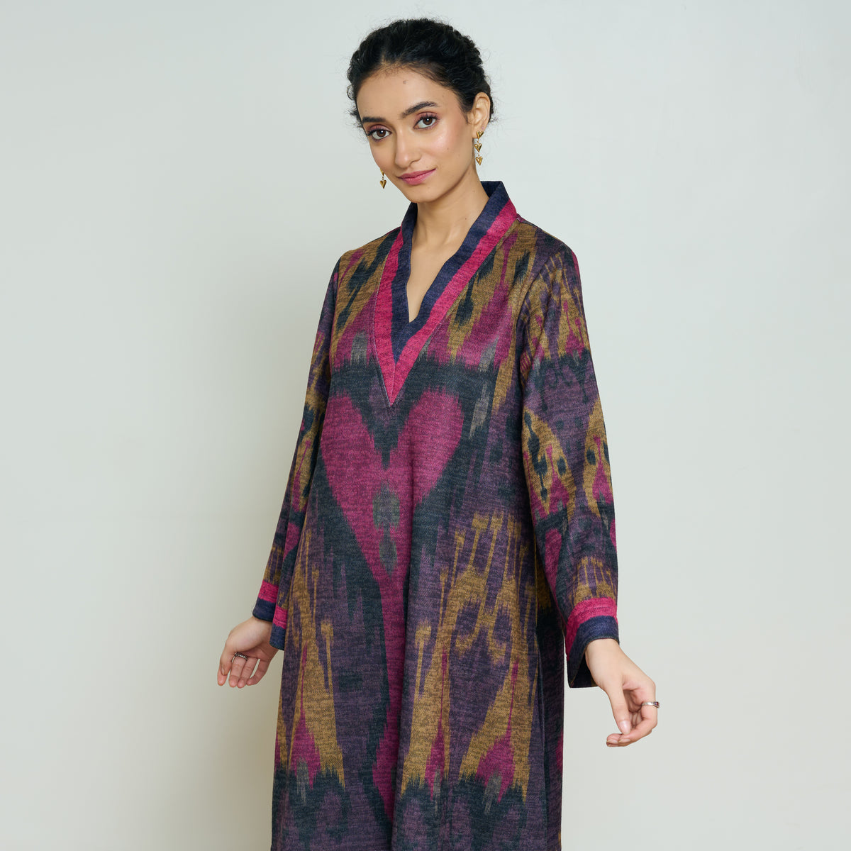 Wild Heart Woollen Coord Set - Multicolour