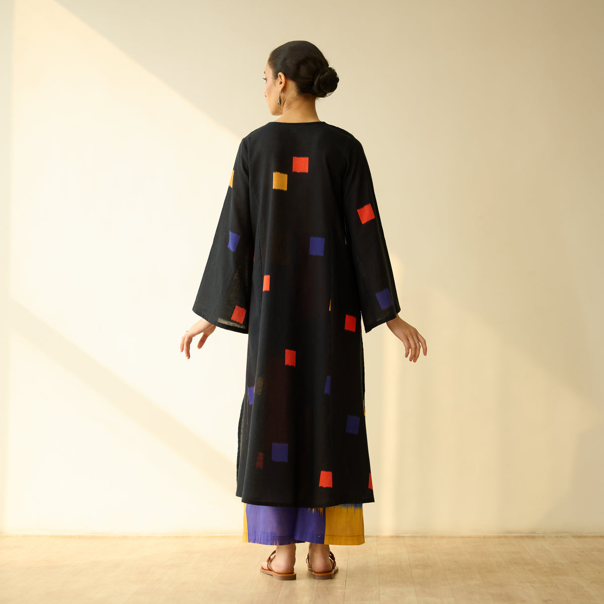 Ludo Pure Slub Cotton Kurta Set - Black