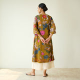 Chitra Modal Satin Kurta - Mustard
