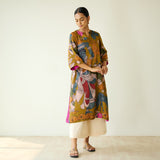 Chitra Modal Satin Kurta - Mustard