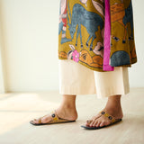 Chitra Modal Satin Kurta - Mustard