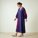 Mabel Slub Cotton Maxi Dress - Violet