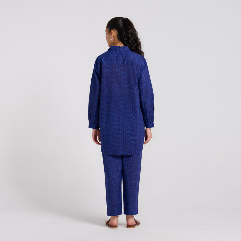 Indigo Pure Cotton Co-ord Set