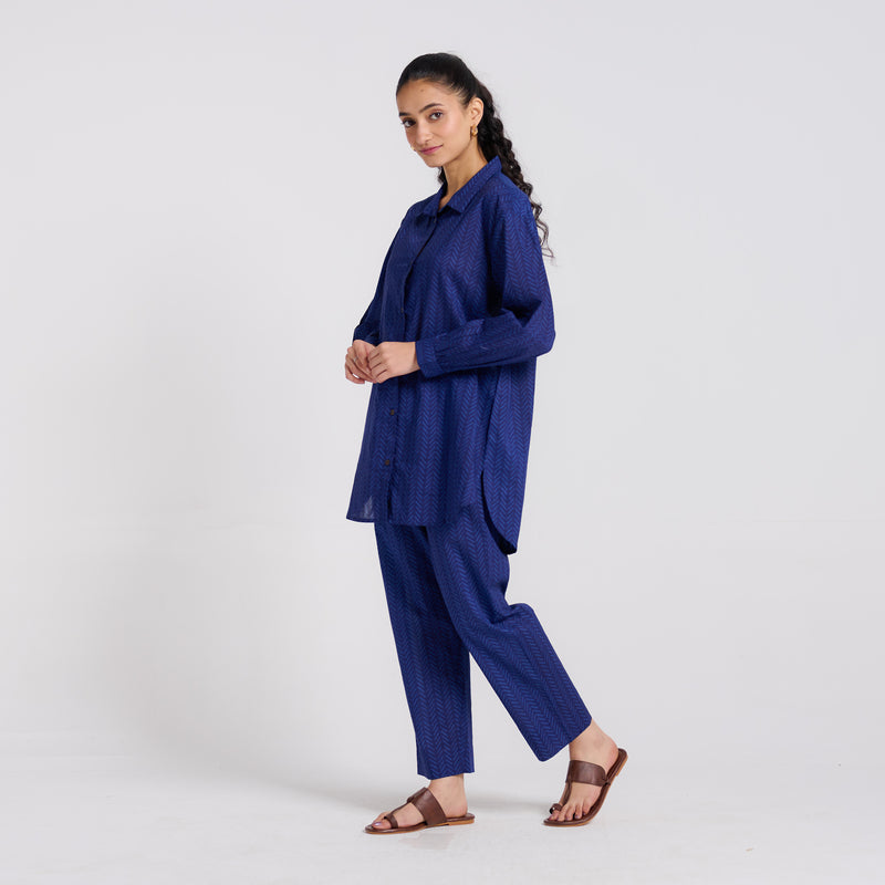 Indigo Pure Cotton Co-ord Set