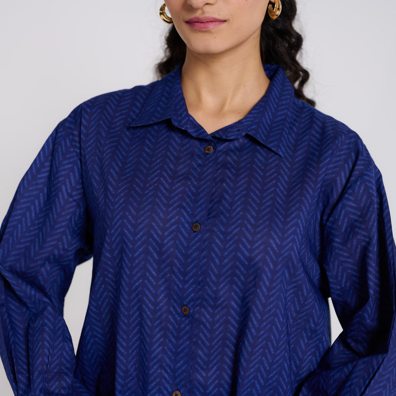 Indigo Pure Cotton Co-ord Set