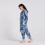 Navy Floral Pure Cotton Co-ord Set