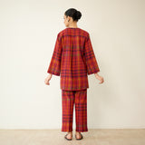 Ora Pure Slub Cotton Co-ord Set - Fuschia