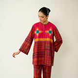 Ora Pure Slub Cotton Co-ord Set - Fuschia