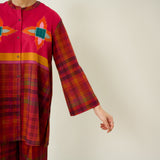 Ora Pure Slub Cotton Co-ord Set - Fuschia