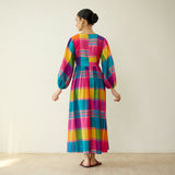 Candy Cloud Pure Slub Cotton Dress - Multicolour