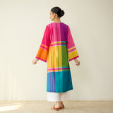 Chakra Pure Slub Cotton Kurta - Multicolour