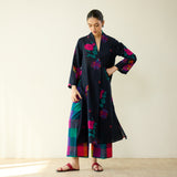 Potpourri Pure Slub Cotton Kurta Set - Black