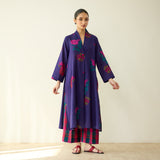 Potpourri Pure Slub Cotton Kurta Set - Violet