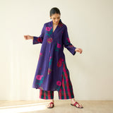 Potpourri Pure Slub Cotton Kurta Set - Violet