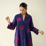 Potpourri Pure Slub Cotton Kurta Set - Violet