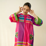 Checkmate Pure Slub Cotton Kurta Set - Multicolour